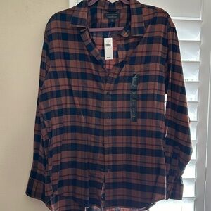 Banana republic factory men’s long sleeve lightweight flannel